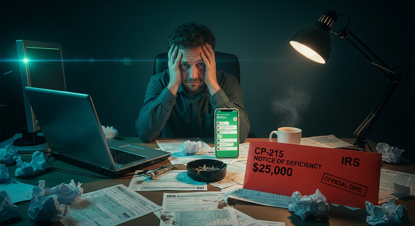 Chat de WhatsApp con consejo peligroso sobre hacer el Form 5472 uno mismo